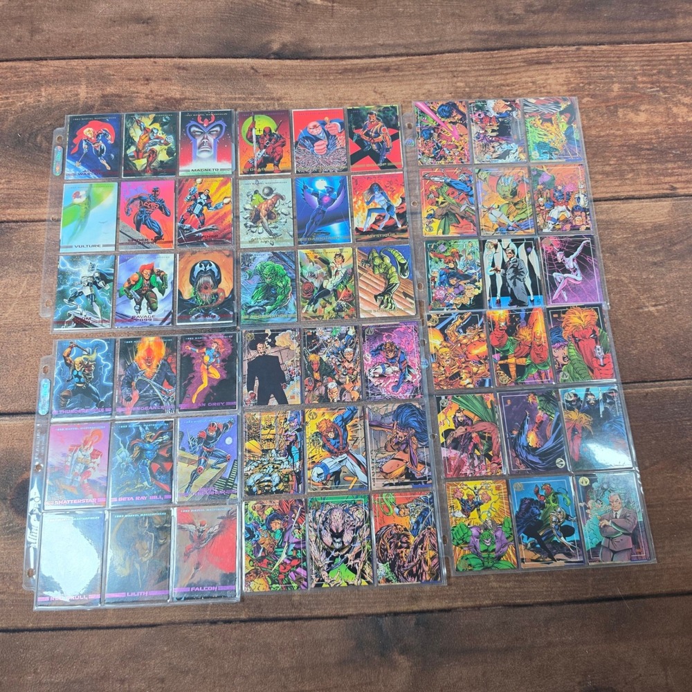 SkyBox Marvel Masterpieces 1993 Trading Cards Lot Multicolor Excellent 90s Art